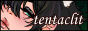 closeup of face and black hair, text reading tentaclit